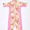 Rip Curl Girls UV Short Sleeve Springsuit In Pink -Aqua Style Shop 105482 wly3cf 0020 2