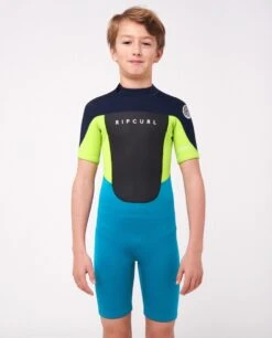Rip Curl Omega 1/5mm Junior Boys Shorty Wetsuit 2023 - Navy