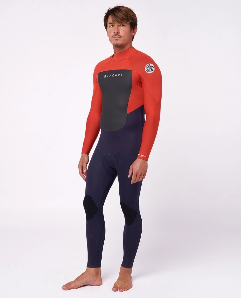Rip Curl Omega 3/2mm Mens Back Zip Summer Wetsuit 2023 - Red 3 Rip Curl Omega 3/2mm Mens Back Zip Summer Wetsuit 2023 - Red
