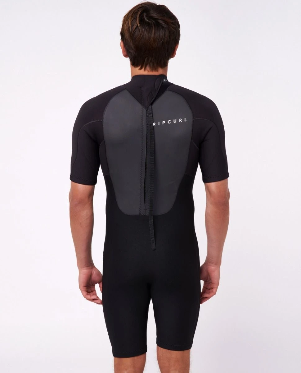 Rip Curl Omega 2mm Shorty Mens Wetsuit 2023 - Black 4 Rip Curl Omega 2mm Shorty Mens Wetsuit 2023 - Black - Image 2