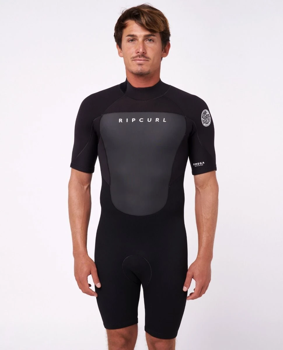Rip Curl Omega 2mm Shorty Mens Wetsuit 2023 - Black 3 Rip Curl Omega 2mm Shorty Mens Wetsuit 2023 - Black