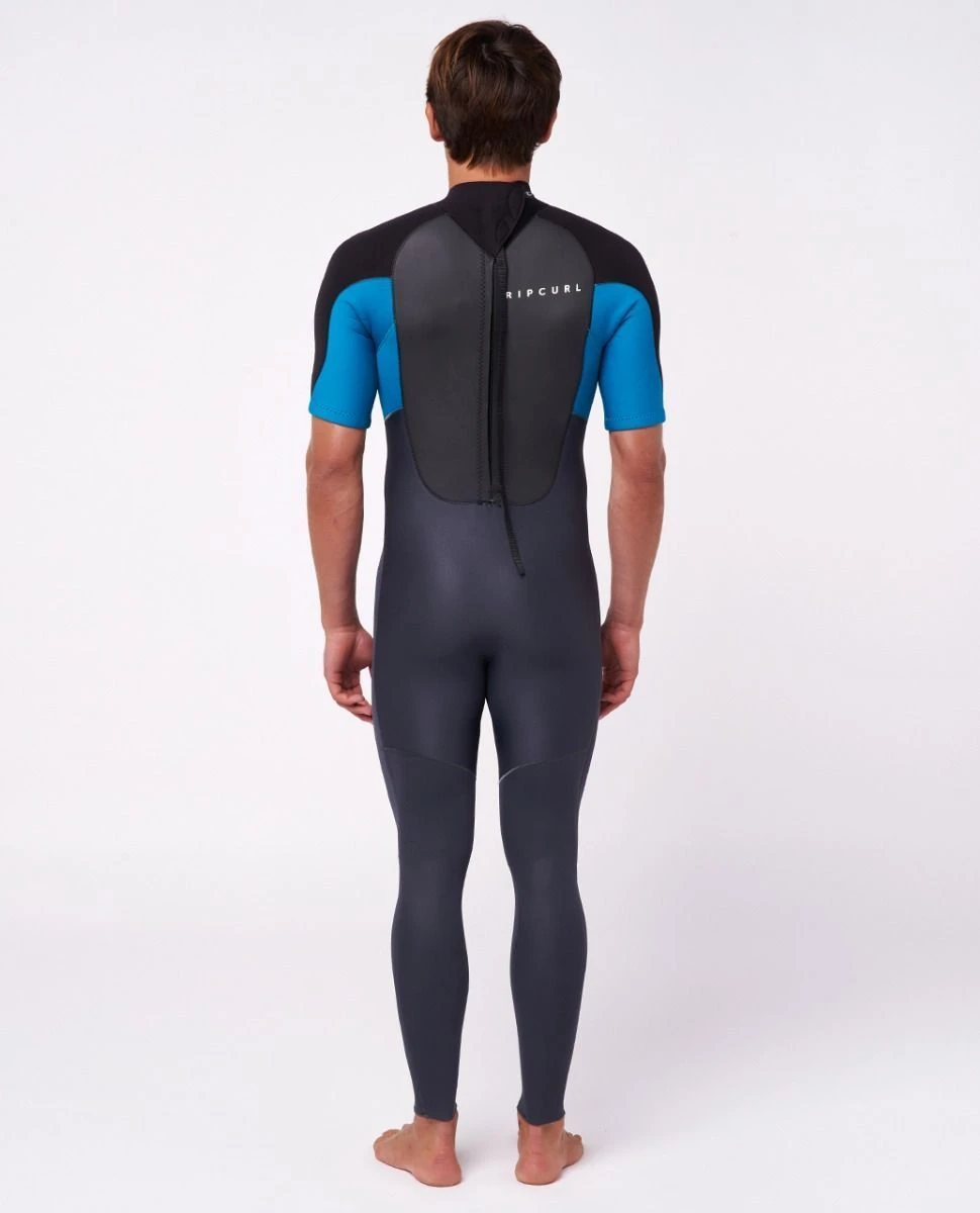 Rip Curl Omega 2mm Short Sleeve Mens Wetsuit 2023 - Blue 4 Rip Curl Omega 2mm Short Sleeve Mens Wetsuit 2023 - Blue - Image 2