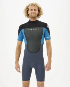 Rip Curl Omega 2mm Shorty Wetsuit 2023 - Blue