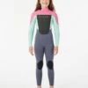 Rip Curl Omega 4/3mm Girls Back Zip Wetsuit - Pink 2 Rip Curl Omega 4/3mm Girls Back Zip Wetsuit - Pink -Aqua Style Shop 105915 113bfs 0020 1