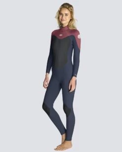 Rip Curl Omega 3/2mm Womens Wetsuit 2023 - Slate / Rose