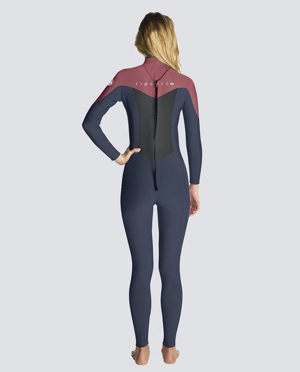 Rip Curl Omega 3/2mm Womens Wetsuit 2023 - Slate / Rose 4 Rip Curl Omega 3/2mm Womens Wetsuit 2023 - Slate / Rose - Image 2