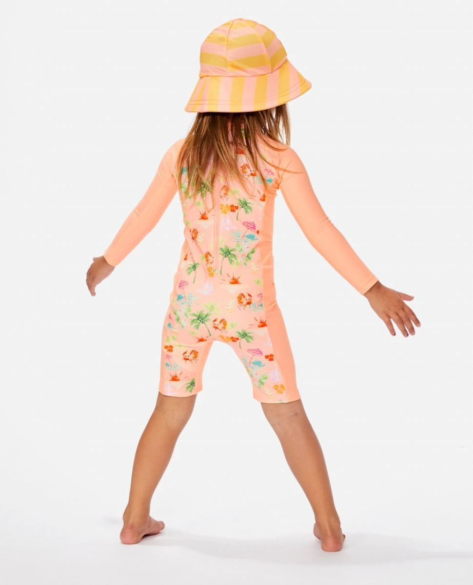 Rip Curl Vacation Club Spring Suit Mini Girl - Shell Coral 4 Rip Curl Vacation Club Spring Suit Mini Girl - Shell Coral - Image 2