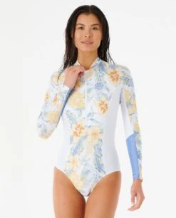Rip Curl Always Summer UPF50+ One Piece Surfsuit - White