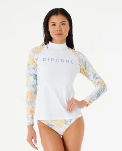 Rip Curl Always Summer Womens Long Sleeve UV Top - White