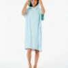 Rip Curl Script Womens Hooded Changing Towel - Aqua -Aqua Style Shop 109990 gtwfm1 0046 6