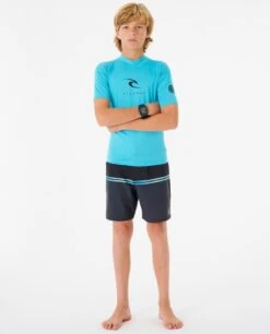 Rip Curl Corps Short Sleeve UV Rash Vest - Blue 10 Rip Curl Corps Short Sleeve UV Rash Vest - Blue -Aqua Style Shop 111726 11nbrv 0070 4