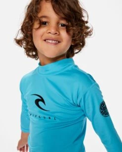 Rip Curl Corps Grom Long Sleeve Rash Vest - Blue 7 Rip Curl Corps Grom Long Sleeve Rash Vest - Blue -Aqua Style Shop 112818 tn4trv 0070 3
