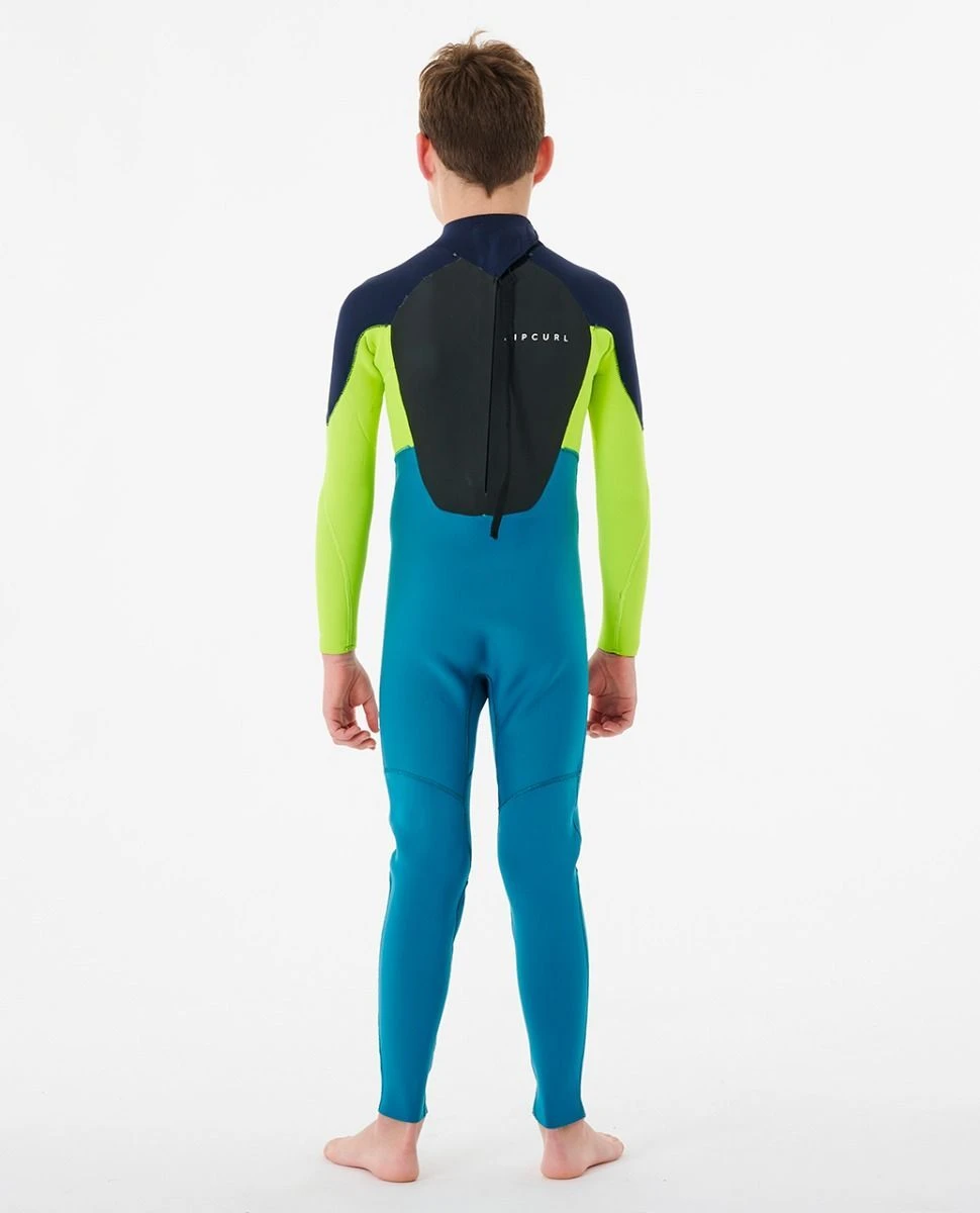 Rip Curl Junior Boys Omega 5/3mm Back Zip Wetsuit 2023 - Navy 4 Rip Curl Junior Boys Omega 5/3mm Back Zip Wetsuit 2023 - Navy - Image 2