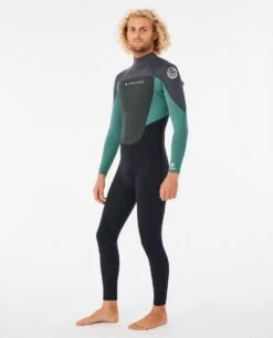 Rip Curl Omega 3/2mm Back Zip Summer Wetsuit 2023 - Muted Green -Aqua Style Shop 114682 138mfs 8088 1