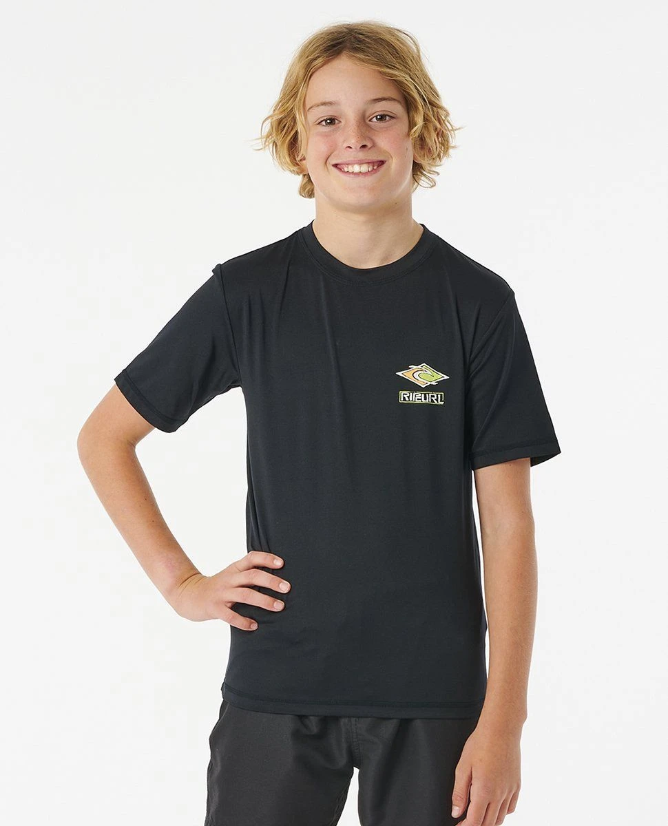Rip Curl Tube Heads SS Boys Rash Tee - Black 3 Rip Curl Tube Heads SS Boys Rash Tee - Black