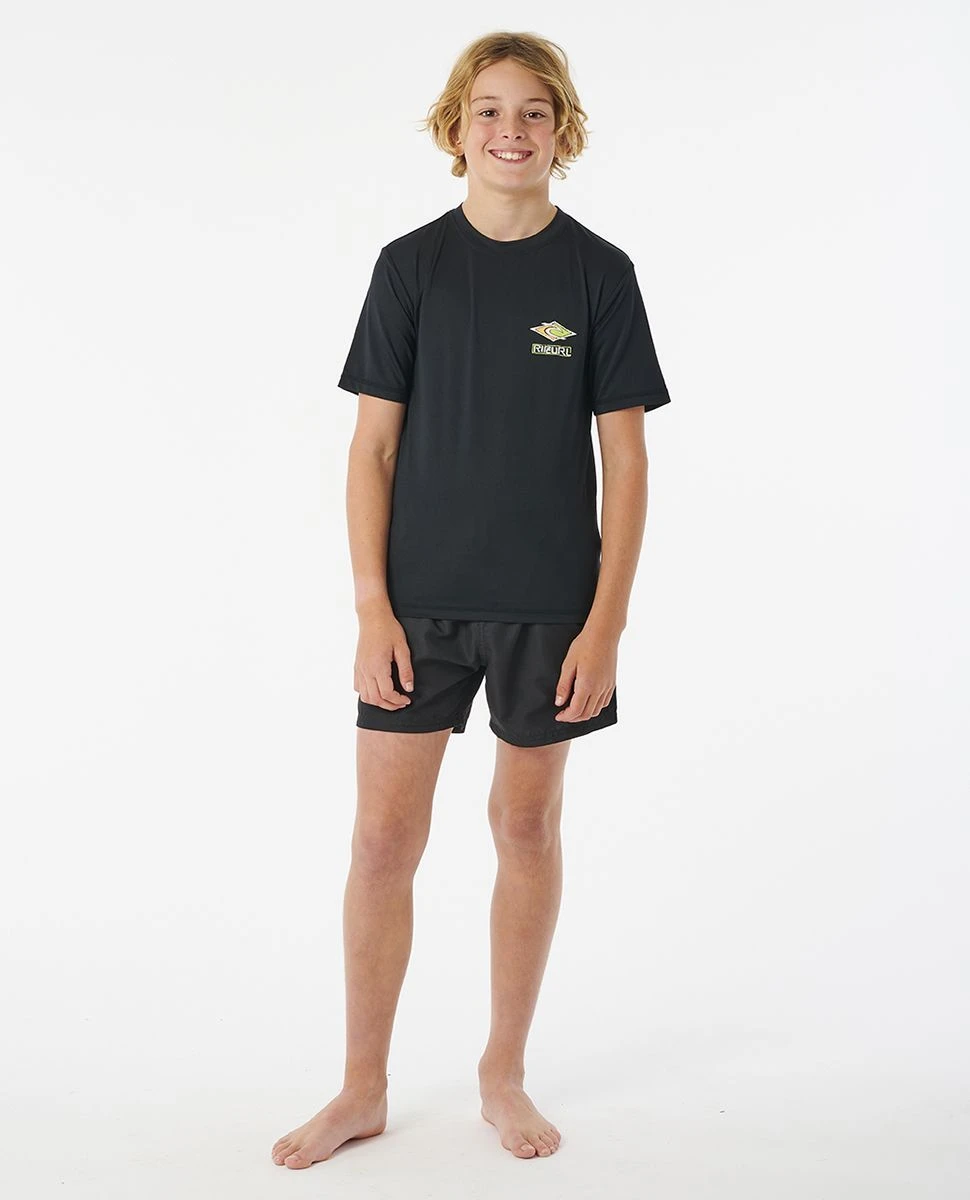 Rip Curl Tube Heads SS Boys Rash Tee - Black 6 Rip Curl Tube Heads SS Boys Rash Tee - Black - Image 4