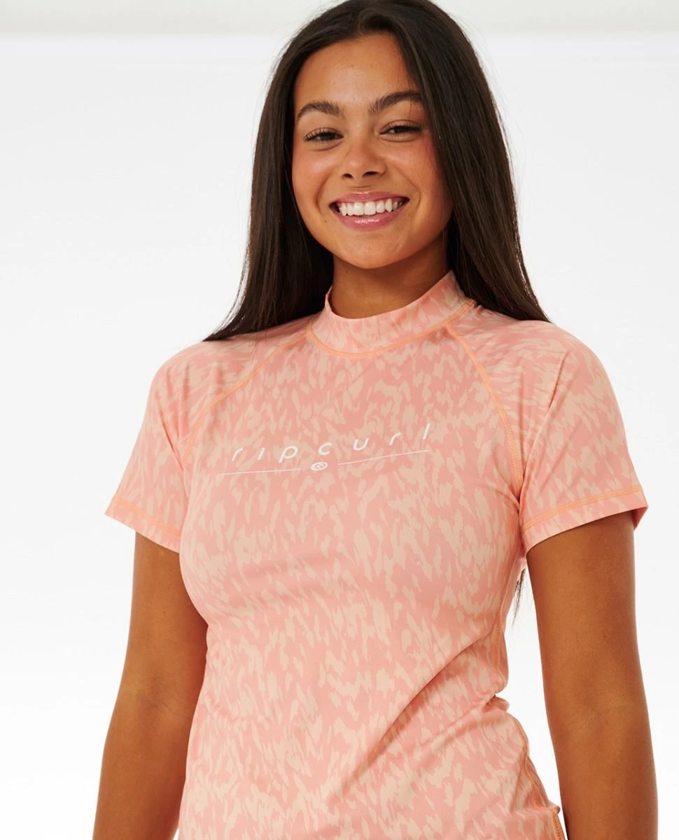 Rip Curl Golden Rays Short Sleeve UV Tee - Blush 8 Rip Curl Golden Rays Short Sleeve UV Tee - Blush - Image 6