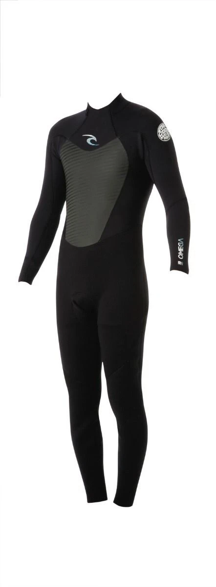 Rip Curl Omega 3/2mm Mens Back Zip Wetsuit - Black 3 Rip Curl Omega 3/2mm Mens Back Zip Wetsuit - Black
