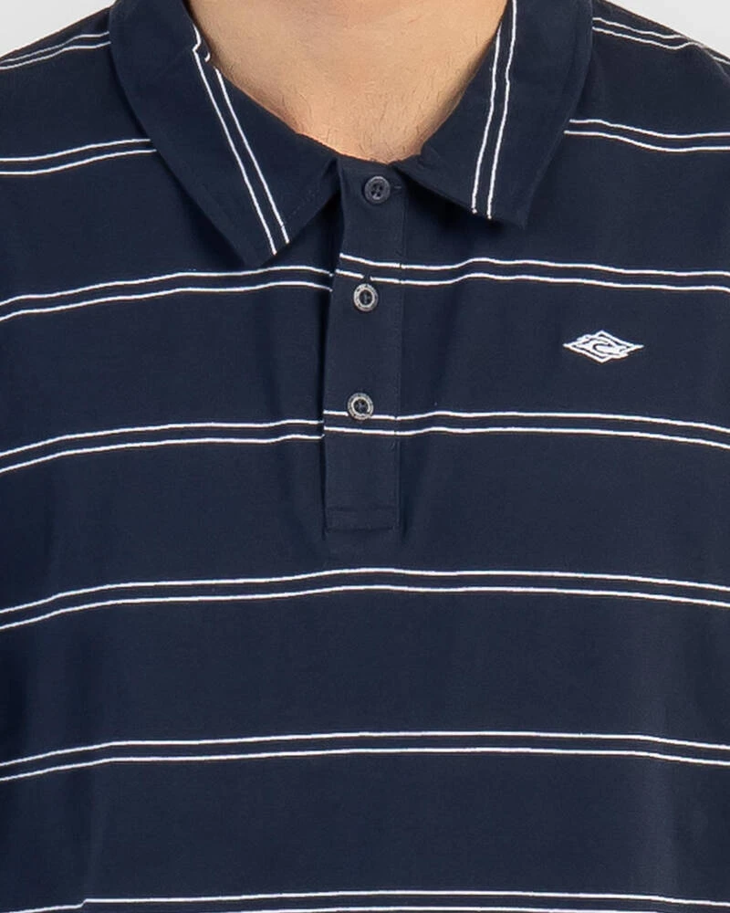 Rip Curl Plain Stripe Polo Shirt 6 Rip Curl Plain Stripe Polo Shirt - Image 4