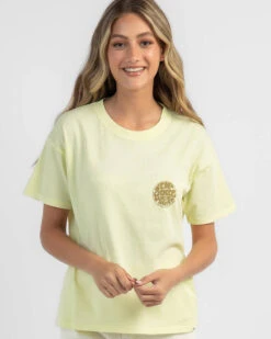 Rip Curl Wettie Icon Relaxed T-Shirt -Aqua Style Shop 20340813 04 LT XL