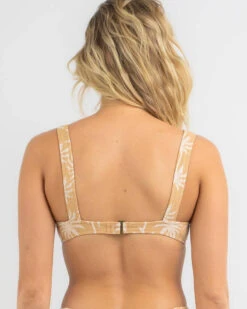 Rip Curl Surf Palms Bralette Bikini Top -Aqua Style Shop 20341170 01 LT XL