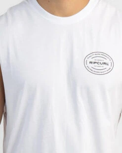 Rip Curl Vaporcool Oval Muscle Tank 9 Rip Curl Vaporcool Oval Muscle Tank -Aqua Style Shop 20341171 01 RT XL