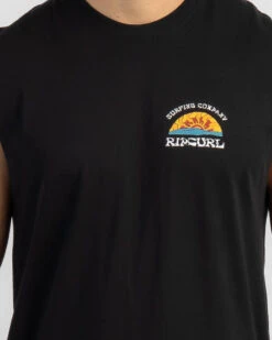 Rip Curl Rays And Hazed Muscle Tank -Aqua Style Shop 20341173 02 RT XL