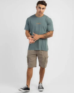 Rip Curl Quest Logo T-Shirt -Aqua Style Shop 20345293 01 TP XL