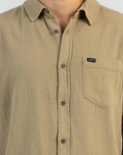 Rip Curl Washed Short Sleeve Shirt 9 Rip Curl Washed Short Sleeve Shirt -Aqua Style Shop 20345818 01 RT XL