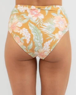 Rip Curl Always Summer High Waist Bikini Bottom -Aqua Style Shop 20349877 01 LT XL