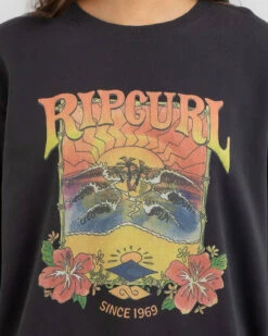Rip Curl Barrelled Sweatshirt -Aqua Style Shop 20350673 01 RT XL