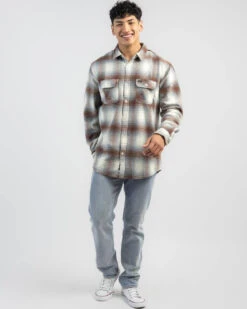 Rip Curl Count Flannel Shirt 9 Rip Curl Count Flannel Shirt -Aqua Style Shop 20351485 04 LT XL