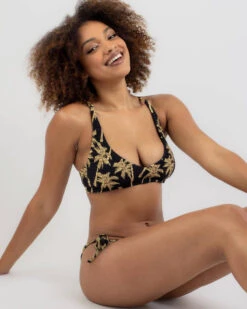 Rip Curl Kindred Palms Shirred Bralette Bikini Top