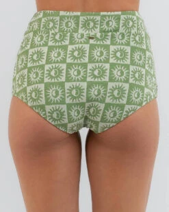 Rip Curl Summer Check Jacquard Shortie Bikini Bottom 8 Rip Curl Summer Check Jacquard Shortie Bikini Bottom -Aqua Style Shop 20354757 02 LT XL