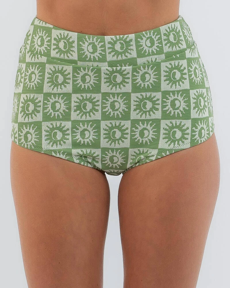 Rip Curl Summer Check Jacquard Shortie Bikini Bottom 6 Rip Curl Summer Check Jacquard Shortie Bikini Bottom - Image 4
