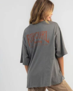 Rip Curl Summer Rain Heritage T-Shirt -Aqua Style Shop 20354854 02 LT XL