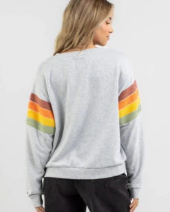 Rip Curl Trippin Sweatshirt -Aqua Style Shop 20355408 01 LT XL