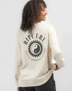 Rip Curl Leisure Sweatshirt -Aqua Style Shop 20359908 01 LT XL