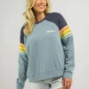 Rip Curl Surf Revival Raglan Sweatshirt 2 Rip Curl Surf Revival Raglan Sweatshirt -Aqua Style Shop 20359926 01 FT XL