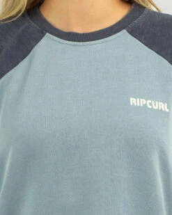 Rip Curl Surf Revival Raglan Sweatshirt 9 Rip Curl Surf Revival Raglan Sweatshirt -Aqua Style Shop 20359926 01 RT XL