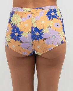 Rip Curl Sunrise Session Hi Waist Full Bikini Bottom -Aqua Style Shop 20360113 01 LT XL