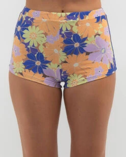 Rip Curl Sunrise Session Hi Waist Full Bikini Bottom -Aqua Style Shop 20360113 01 RT XL