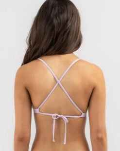 Rip Curl Classic Surf Cross Back Tri Bikini Top -Aqua Style Shop 20360123 01 LT XL