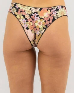 Rip Curl Mystic Floral Cheeky Hipster Bikini Bottom -Aqua Style Shop 20360194 01 LT XL