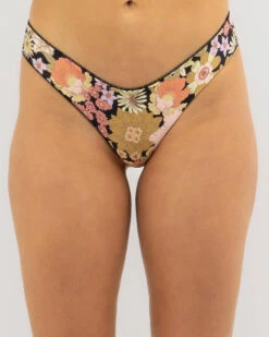 Rip Curl Mystic Floral Cheeky Hipster Bikini Bottom -Aqua Style Shop 20360194 01 RT XL