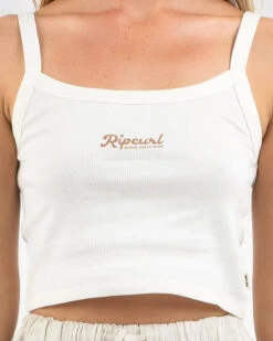 Rip Curl Retro Rib Tank Top -Aqua Style Shop 20360291 01 RT XL