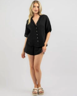 Rip Curl Premium Surf Short Sleeve Shirt -Aqua Style Shop 20360340 03 BK XL