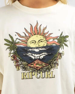 Rip Curl Shore Break Heritage Crop T-Shirt 9 Rip Curl Shore Break Heritage Crop T-Shirt -Aqua Style Shop 20360351 01 RT XL