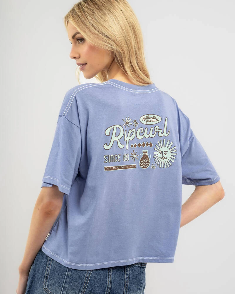 Rip Curl Hot Tropics Heritage Crop T-Shirt 3 Rip Curl Hot Tropics Heritage Crop T-Shirt