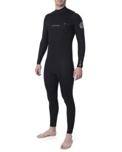 Rip Curl Dawn Patrol Performance 4/3mm Chest Zip Wetsuit 2023 - Black